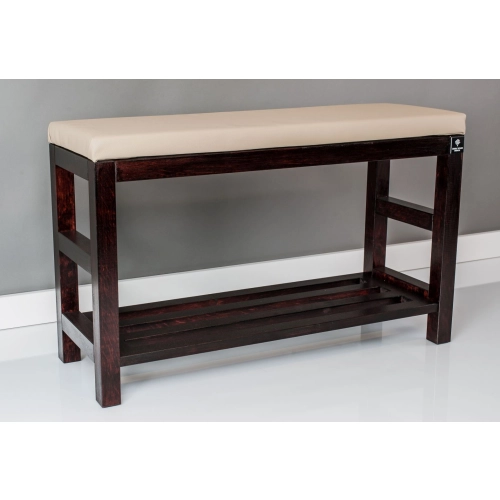 RBS-5 Regał Szafka Na Buty Mahoń Z Siedziskiem Kolory Drewno Lite Rozmiary od 50 cm do 120 cm