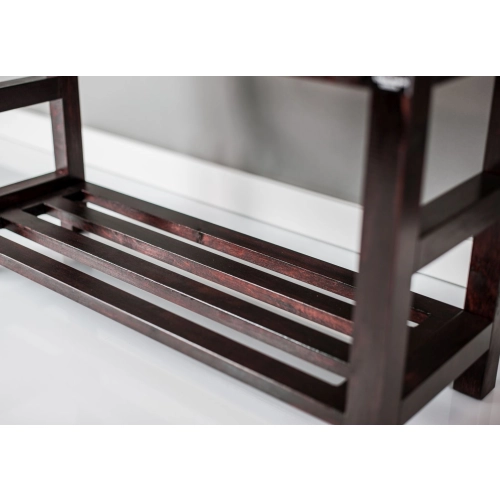 RBS-5 Regał Szafka Na Buty Mahoń Z Siedziskiem Kolory Drewno Lite Rozmiary od 50 cm do 120 cm