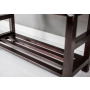 RBS-5 Regał Szafka Na Buty Mahoń Z Siedziskiem Kolory Drewno Lite Rozmiary od 50 cm do 120 cm
