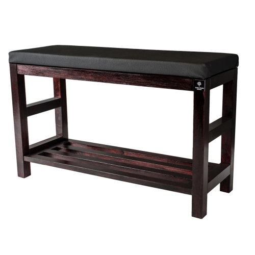 RBS-5 Regał Szafka Na Buty Mahoń Z Siedziskiem Kolory Drewno Lite Rozmiary od 50 cm do 120 cm