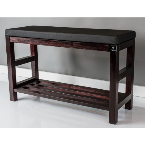 RBS-5 Regał Szafka Na Buty Mahoń Z Siedziskiem Kolory Drewno Lite Rozmiary od 50 cm do 120 cm