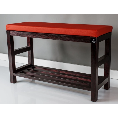 RBS-5 Regał Szafka Na Buty Mahoń Z Siedziskiem Kolory Drewno Lite Rozmiary od 50 cm do 120 cm