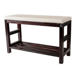 RBS-5 Regał Szafka Na Buty Mahoń Z Siedziskiem Kolory Drewno Lite Rozmiary od 50 cm do 120 cm