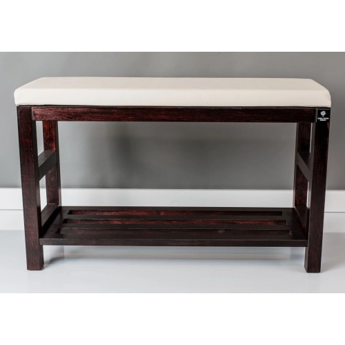 RBS-5 Regał Szafka Na Buty Mahoń Z Siedziskiem Kolory Drewno Lite Rozmiary od 50 cm do 120 cm