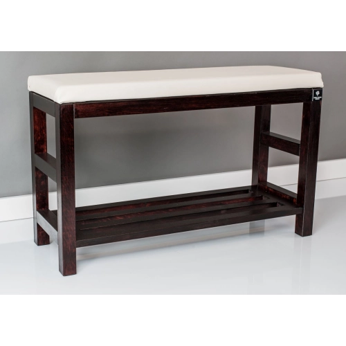 RBS-5 Regał Szafka Na Buty Mahoń Z Siedziskiem Kolory Drewno Lite Rozmiary od 50 cm do 120 cm