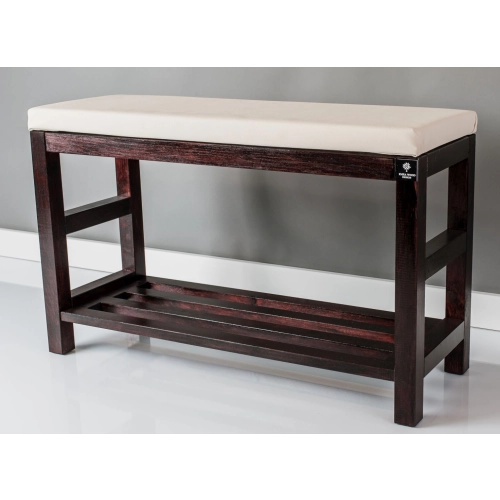 RBS-5 Regał Szafka Na Buty Mahoń Z Siedziskiem Kolory Drewno Lite Rozmiary od 50 cm do 120 cm