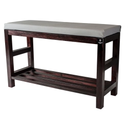 RBS-5 Regał Szafka Na Buty Mahoń Z Siedziskiem Kolory Drewno Lite Rozmiary od 50 cm do 120 cm