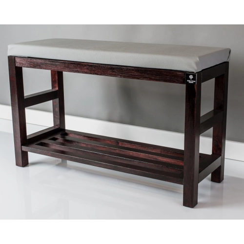 RBS-5 Regał Szafka Na Buty Mahoń Z Siedziskiem Kolory Drewno Lite Rozmiary od 50 cm do 120 cm