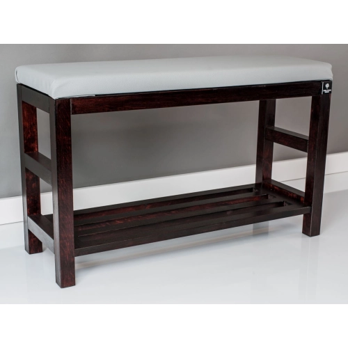 RBS-5 Regał Szafka Na Buty Mahoń Z Siedziskiem Kolory Drewno Lite Rozmiary od 50 cm do 120 cm