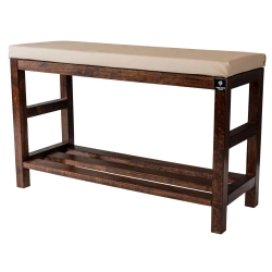 RBS-5 Regał Szafka Na Buty Orzech Z Siedziskiem Kolory Drewno Lite Rozmiary od 50 cm do 120 cm