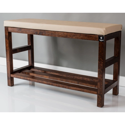 RBS-5 Regał Szafka Na Buty Orzech Z Siedziskiem Kolory Drewno Lite Rozmiary od 50 cm do 120 cm