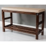 RBS-5 Regał Szafka Na Buty Orzech Z Siedziskiem Kolory Drewno Lite Rozmiary od 50 cm do 120 cm