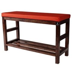 RBS-5 Regał Szafka Na Buty Orzech Z Siedziskiem Kolory Drewno Lite Rozmiary od 50 cm do 120 cm