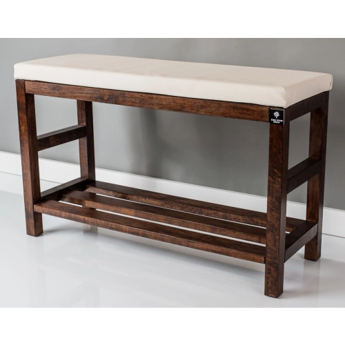 RBS-5 Regał Szafka Na Buty Orzech Z Siedziskiem Kolory Drewno Lite Rozmiary od 50 cm do 120 cm