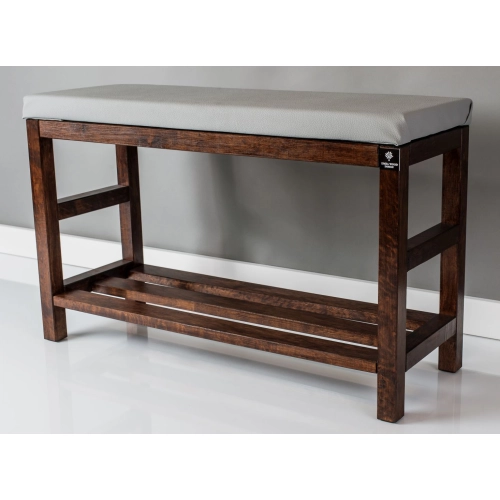 RBS-5 Regał Szafka Na Buty Orzech Z Siedziskiem Kolory Drewno Lite Rozmiary od 50 cm do 120 cm