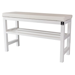 RBS-6 Regał Szafka Na Buty Biały Z Siedziskiem Kolory Drewno Lite Rozmiary od 50 cm do 120 cm