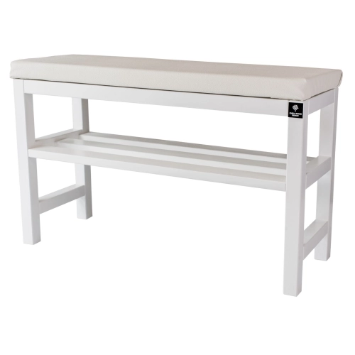 RBS-6 Regał Szafka Na Buty Biały Z Siedziskiem Kolory Drewno Lite Rozmiary od 50 cm do 120 cm