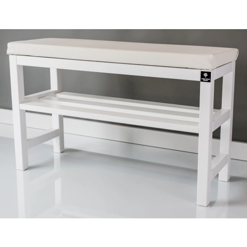 RBS-6 Regał Szafka Na Buty Biały Z Siedziskiem Kolory Drewno Lite Rozmiary od 50 cm do 120 cm