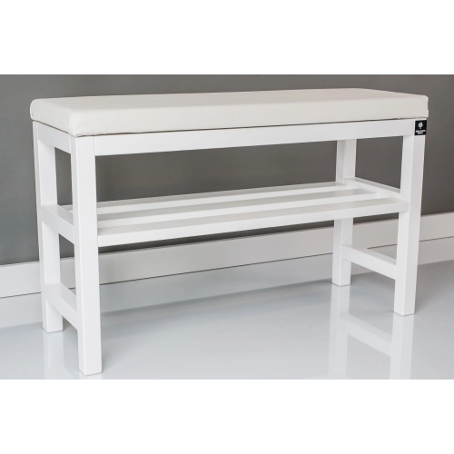 RBS-6 Regał Szafka Na Buty Biały Z Siedziskiem Kolory Drewno Lite Rozmiary od 50 cm do 120 cm