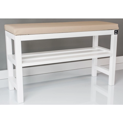 RBS-6 Regał Szafka Na Buty Biały Z Siedziskiem Kolory Drewno Lite Rozmiary od 50 cm do 120 cm
