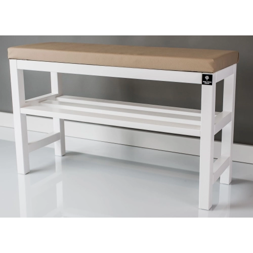RBS-6 Regał Szafka Na Buty Biały Z Siedziskiem Kolory Drewno Lite Rozmiary od 50 cm do 120 cm
