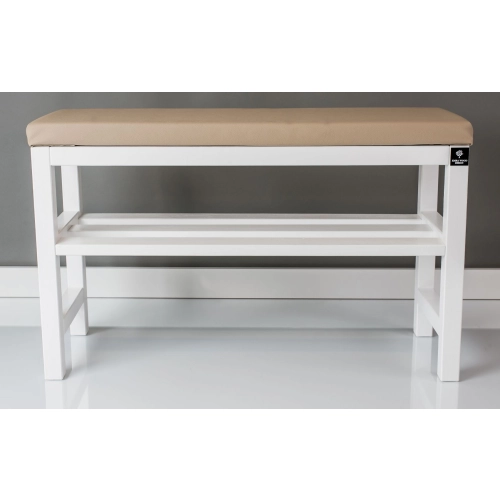 RBS-6 Regał Szafka Na Buty Biały Z Siedziskiem Kolory Drewno Lite Rozmiary od 50 cm do 120 cm
