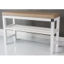 RBS-6 Regał Szafka Na Buty Biały Z Siedziskiem Kolory Drewno Lite Rozmiary od 50 cm do 120 cm