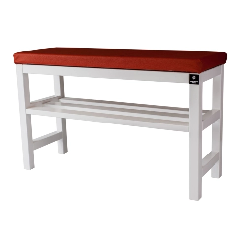 RBS-6 Regał Szafka Na Buty Biały Z Siedziskiem Kolory Drewno Lite Rozmiary od 50 cm do 120 cm