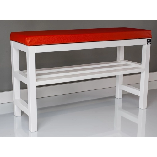 RBS-6 Regał Szafka Na Buty Biały Z Siedziskiem Kolory Drewno Lite Rozmiary od 50 cm do 120 cm