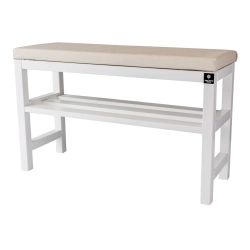 RBS-6 Regał Szafka Na Buty Biały Z Siedziskiem Kolory Drewno Lite Rozmiary od 50 cm do 120 cm