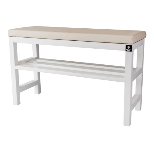 RBS-6 Regał Szafka Na Buty Biały Z Siedziskiem Kolory Drewno Lite Rozmiary od 50 cm do 120 cm