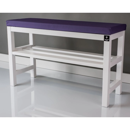 RBS-6 Regał Szafka Na Buty Biały Z Siedziskiem Kolory Drewno Lite Rozmiary od 50 cm do 120 cm