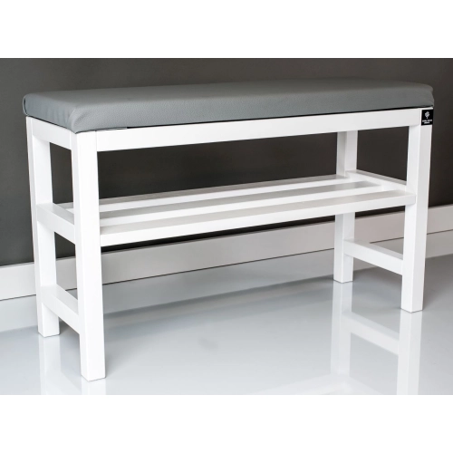 RBS-6 Regał Szafka Na Buty Biały Z Siedziskiem Kolory Drewno Lite Rozmiary od 50 cm do 120 cm
