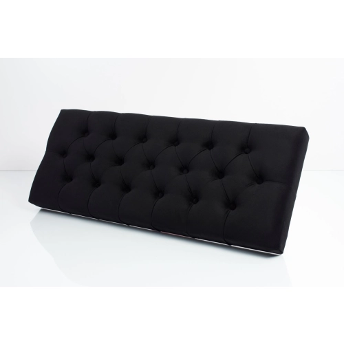 Siedzisko Pikowane do mebli pod zabudowę lub do ławek tapicerowanych Czarny Welur Casablanca 2316