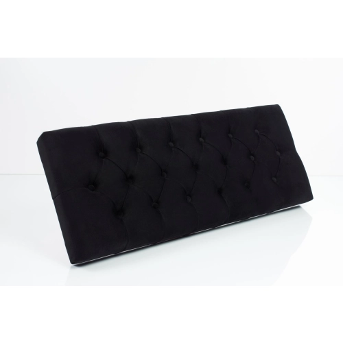 Siedzisko Pikowane do mebli pod zabudowę lub do ławek tapicerowanych Czarny Welur Casablanca 2316
