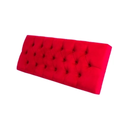 Siedzisko Pikowane do mebli pod zabudowę lub do ławek tapicerowanych Czerwony Welur Casablanca 2309