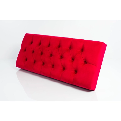 Siedzisko Pikowane do mebli pod zabudowę lub do ławek tapicerowanych Czerwony Welur Casablanca 2309