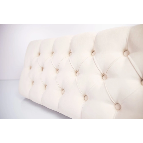 Siedzisko Pikowane do mebli pod zabudowę lub do ławek tapicerowanych Ecru Welur Casablanca 2301