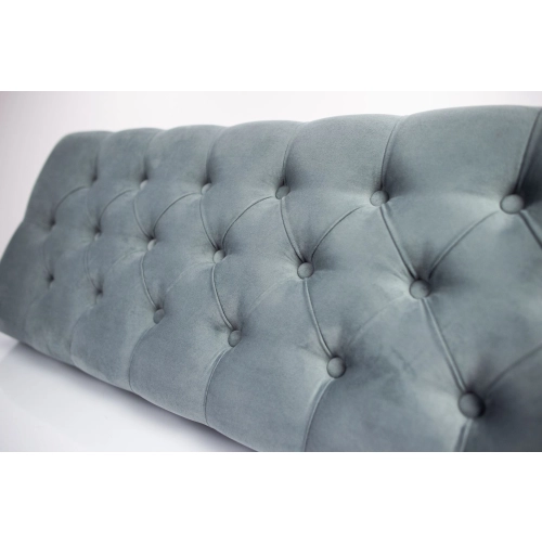 Siedzisko Pikowane do mebli pod zabudowę lub do ławek tapicerowanych Popiel Welur Casablanca 2314