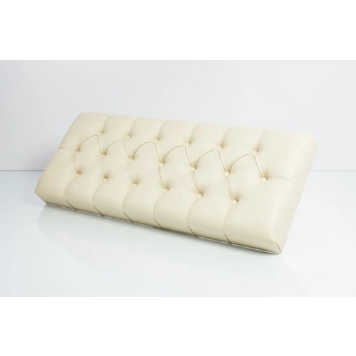 Siedzisko Pikowane do mebli pod zabudowę lub do ławek tapicerowanych Eko-skóra Ecru Florencja 2522