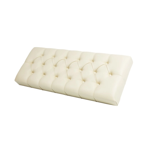 Siedzisko Pikowane do mebli pod zabudowę lub do ławek tapicerowanych Eko-skóra Ecru Florencja 2522