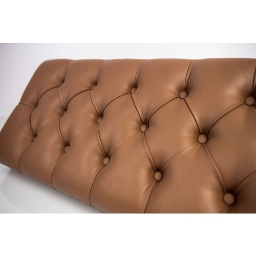 Siedzisko Pikowane do mebli pod zabudowę lub do ławek tapicerowanych Eko-skóra Brązowy Florencja 2524