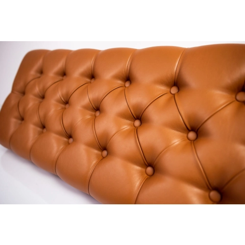 Siedzisko Pikowane do mebli pod zabudowę lub do ławek tapicerowanych Eko-skóra Brązowy Florencja 2525