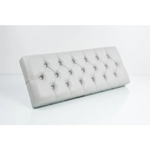 Siedzisko Pikowane do mebli pod zabudowę lub do ławek tapicerowanych Eko-skóra Popiel Florencja 2527