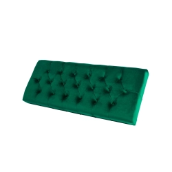 Siedzisko Pikowane do mebli pod zabudowę lub do ławek tapicerowanych Butelkowa Zieleń Welur Piano 08