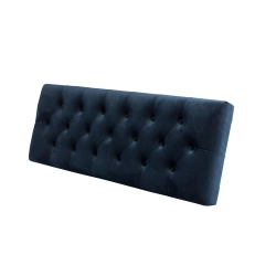 Siedzisko Pikowane do mebli pod zabudowę lub do ławek tapicerowanych Granatowy Welur Piano 12