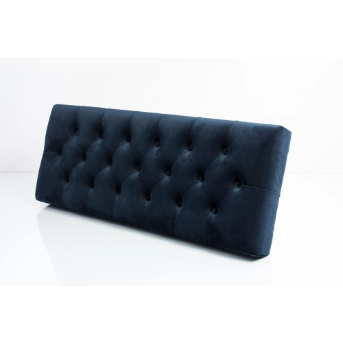 Siedzisko Pikowane do mebli pod zabudowę lub do ławek tapicerowanych Granatowy Welur Piano 12