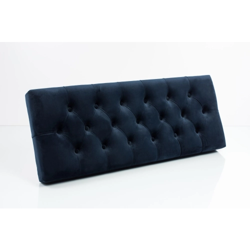 Siedzisko Pikowane do mebli pod zabudowę lub do ławek tapicerowanych Granatowy Welur Piano 12