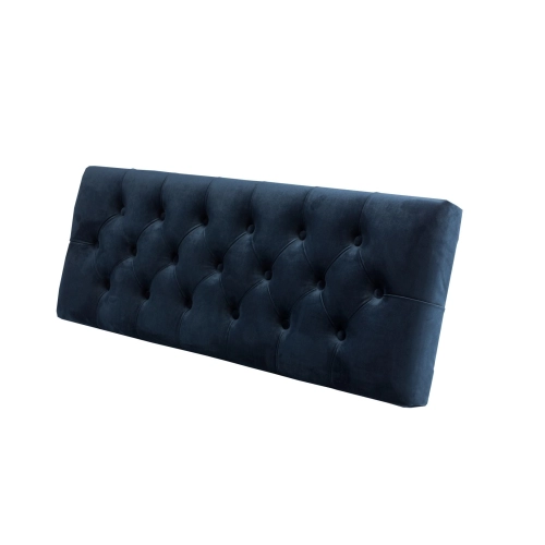 Siedzisko Pikowane do mebli pod zabudowę lub do ławek tapicerowanych Granatowy Welur Piano 12