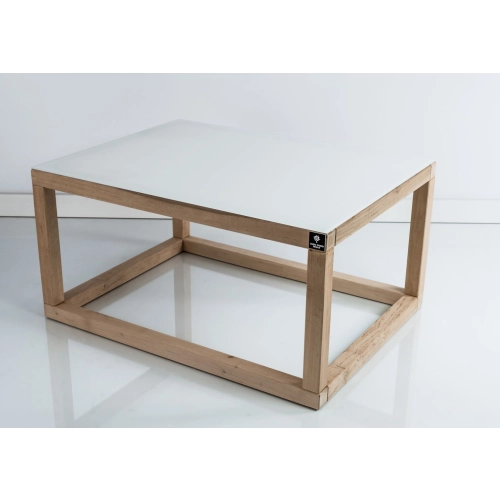 SKD-10 STOLIK KAWOWY DREWNO LITE , SZYBA HARTOWANA